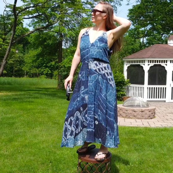 Ralph Lauren Genuine Silk Georgette Sea Flowy Maxi dress Polo Ralph Lauren Maxi - Picture 10 of 17